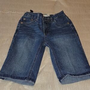 Kids Blue Denim Bermudas